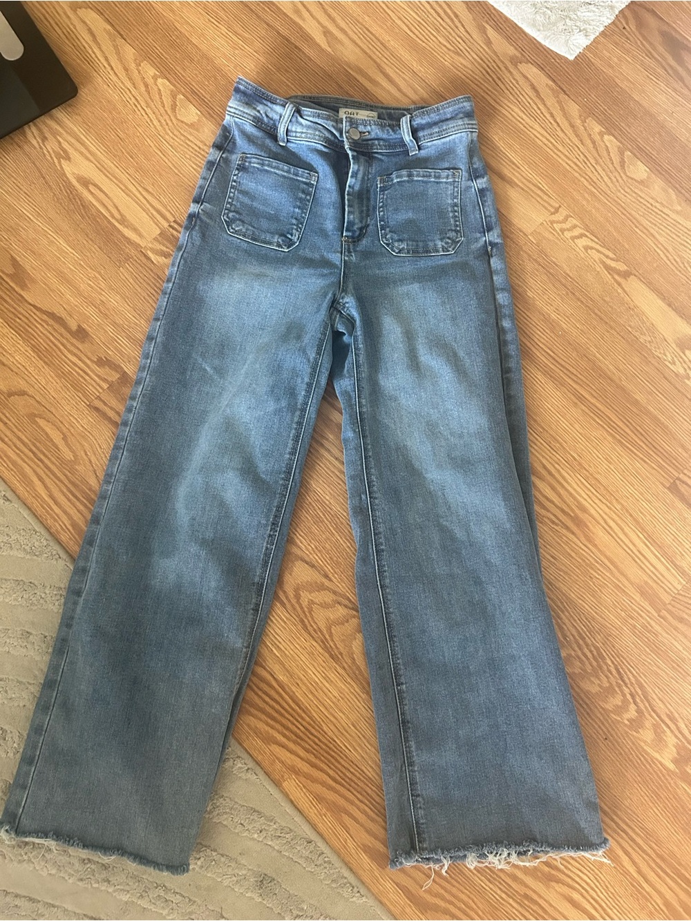 OAT DENIM light Blue Wide-Leg Jeans